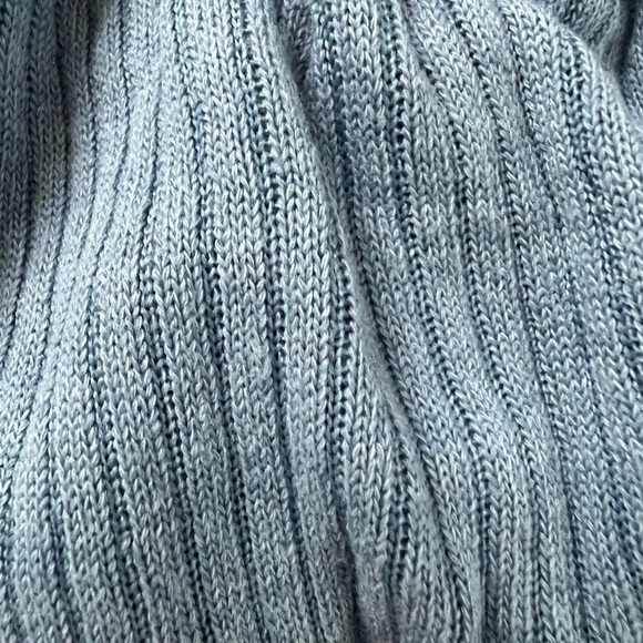 WeWoreWhat Halter Bra Top in Storm Size Medium, ribbed knit fabric & elastic - Picture 9 of 10